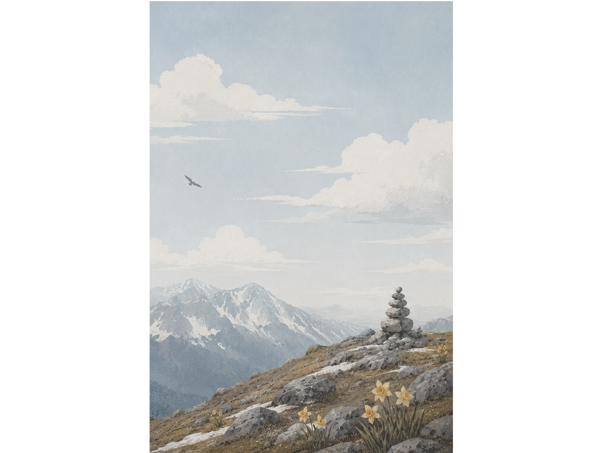 Lassen Volcanic National Park Art Print – Cascade Cairn - Image 4