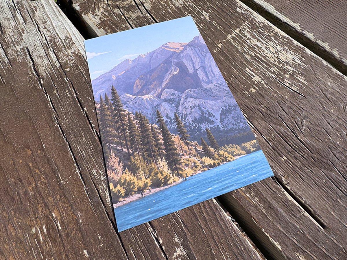 Convict Lake Art Print | Tiny Anglers | Eastern Sierra Mountain Lake Wall Art - Image 3