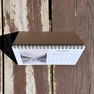 2027 Mountain Desk Calendar | 5x7 Landscape Calendar with Yosemite, Tahoe & Mount Lassen Art - Image 2