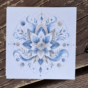 Alpenglow Drishti Card | Mountain Meditation Art