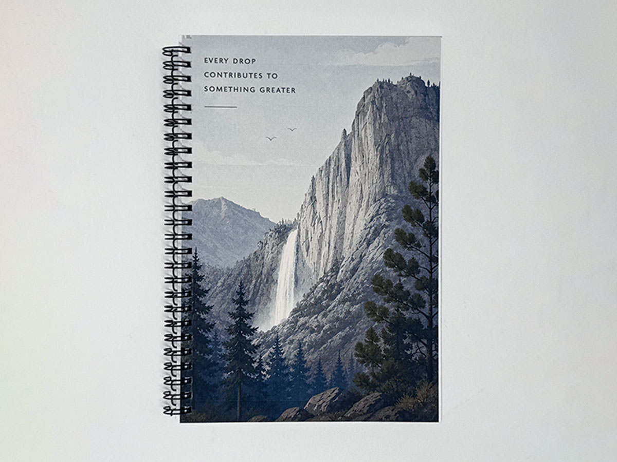 Sunlit Falls Notebook