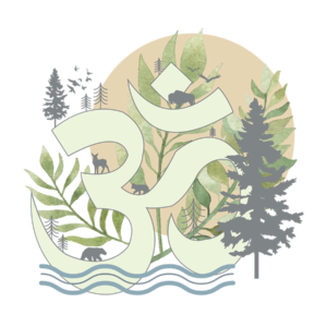 Nature Om Sticker – Mountain & Forest Om Decal