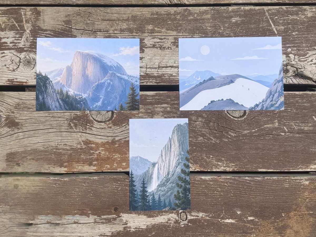 Tiny Hikers on Mount Lassen Art Print | Lassen Volcanic National Park Wall Art - Image 2